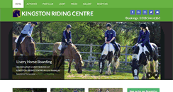 Desktop Screenshot of kingstonridingcentre.com