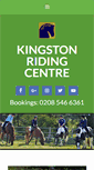 Mobile Screenshot of kingstonridingcentre.com