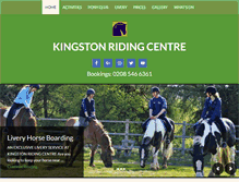 Tablet Screenshot of kingstonridingcentre.com